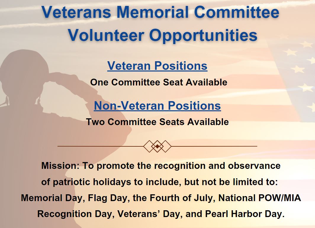 Veterans Committee Vacancies