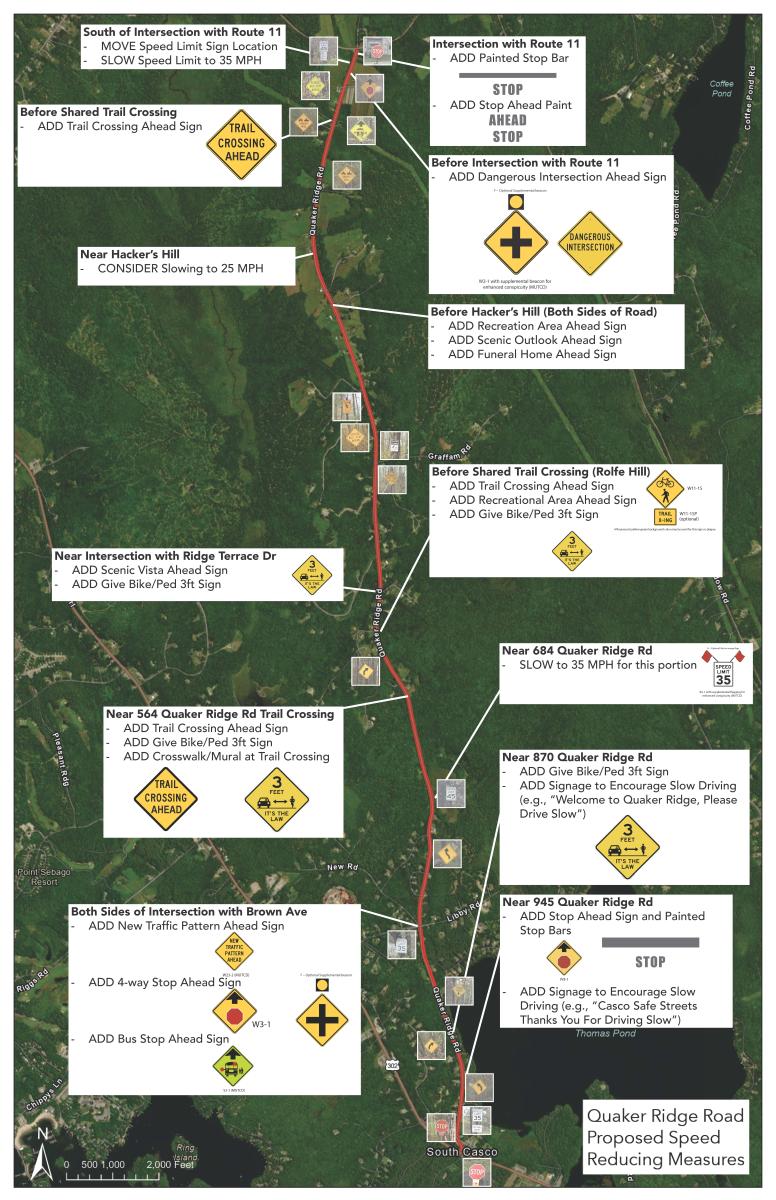 Quaker Ridge Road Proposed Speed Reduction Measures