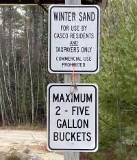 Sand Shed Rules Sign