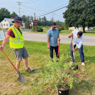 Planting at Casco Gas & Convenience