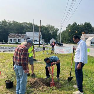 Planting at Casco Gas & Convenience