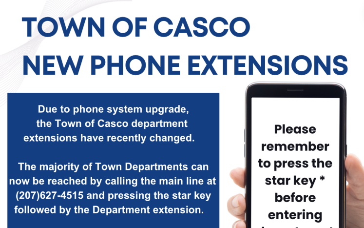 New Phone Extensions Reminder